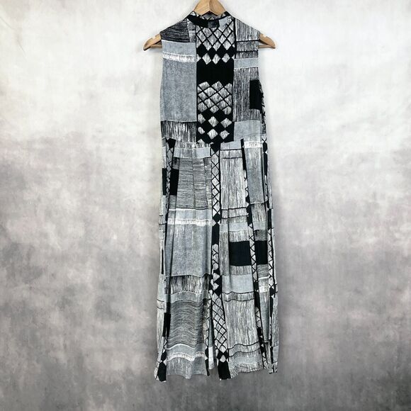 Jams World Womens Maxi Dress Size XSmall W335-Nori‎ Geometric USA Beach Resort - Picture 2 of 11